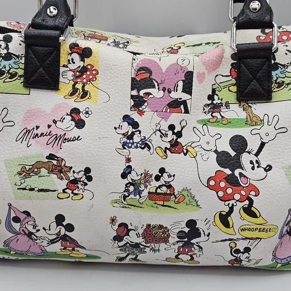 Disneyland Resorts Mickey & Minnie comic limited edition satchel handbag - Picture 12 of 15